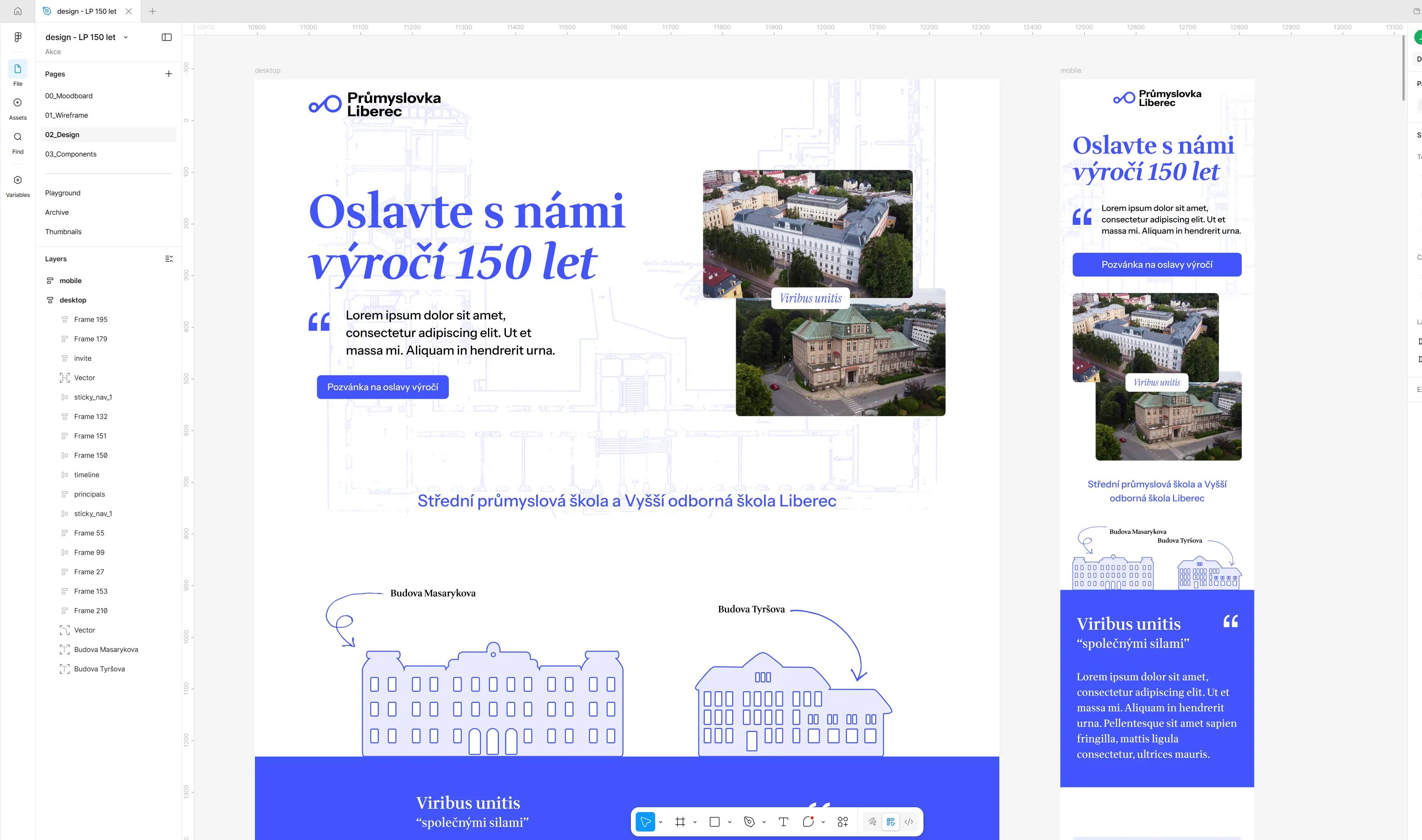 Digitální almanach pro 150. výročí školy